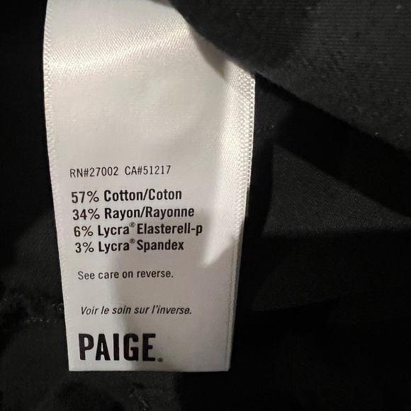 Paige Short Sleeve Black Jumpsuit Size 6 - Picture 11 of 12